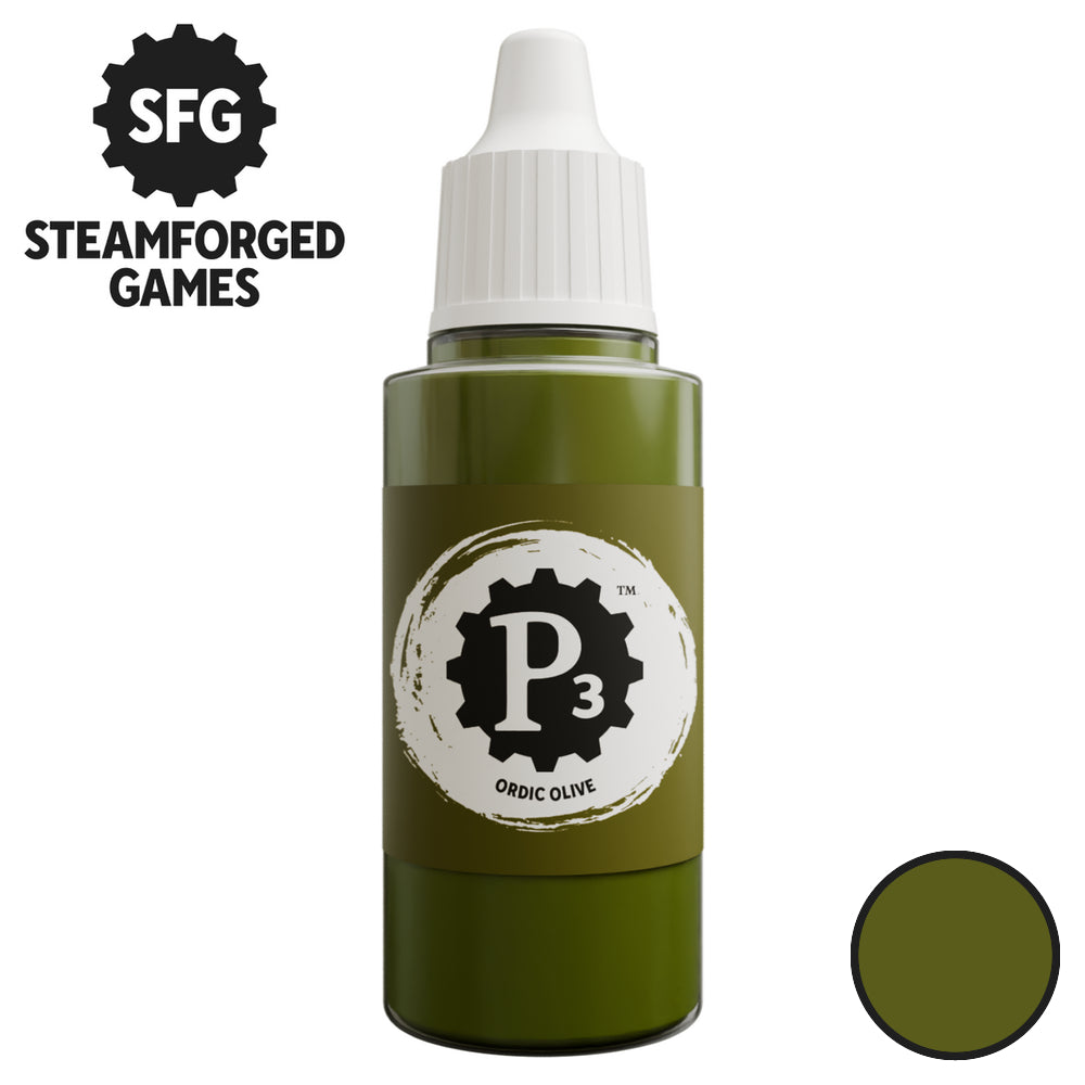 P3 Paints: Ordic Olive - 18ml