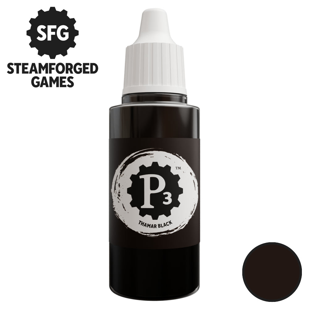 P3 Paints: Thamar Black - 18ml
