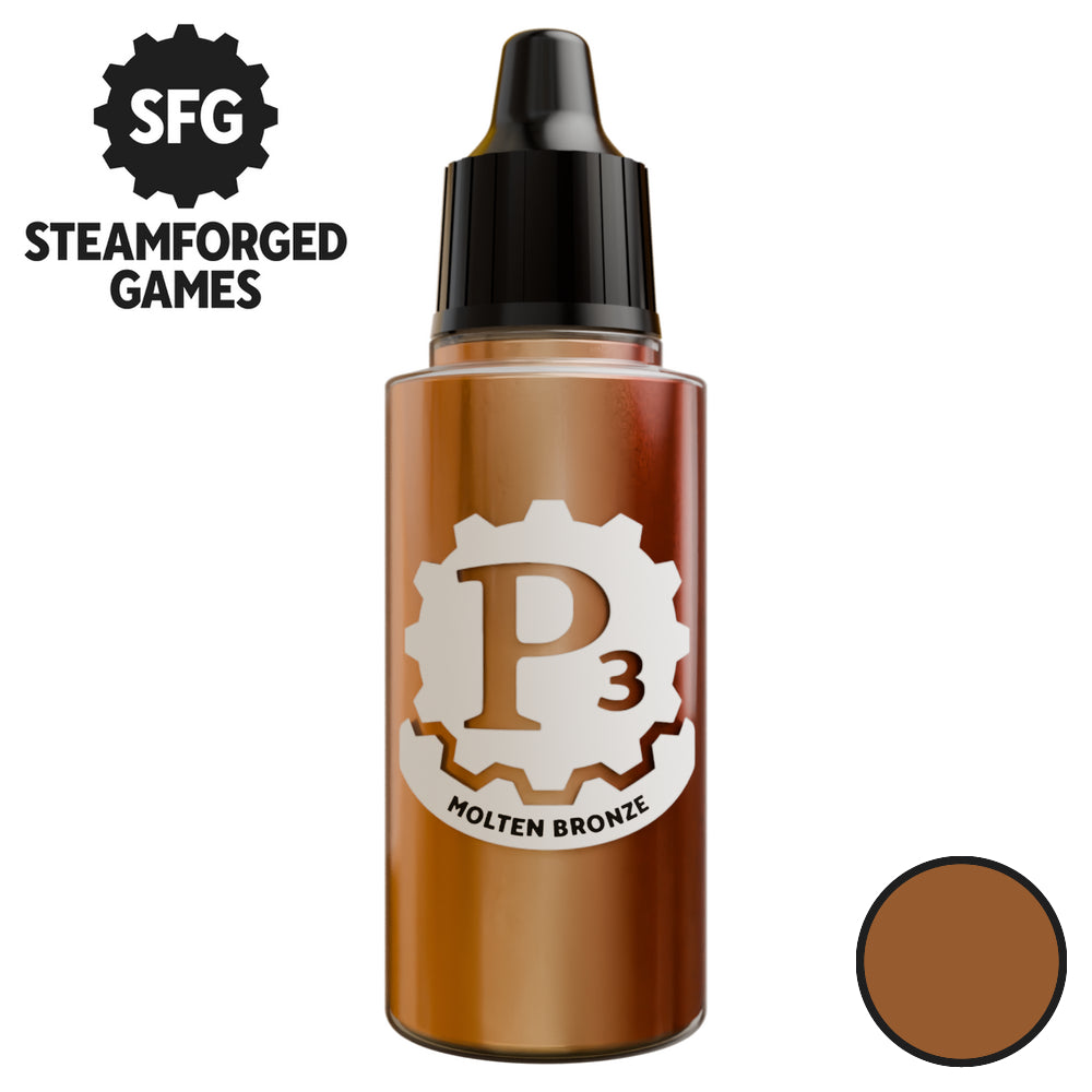 P3 Paints: Metallics - Molten Bronze - 18ml