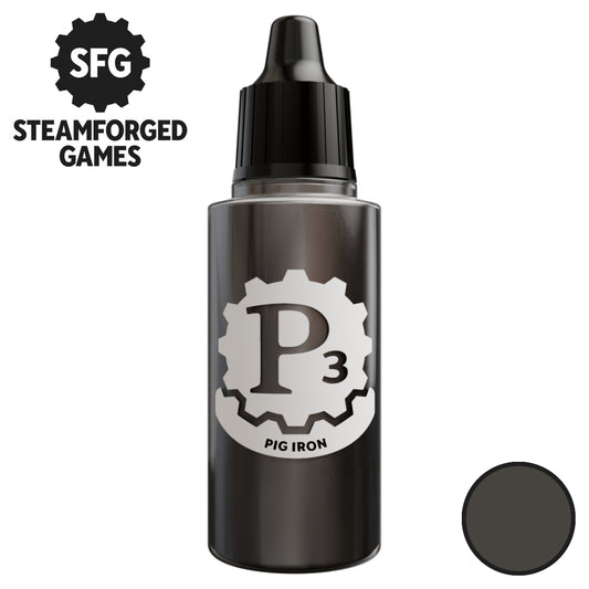 P3 Paints: Metallics - Pig Iron - 18ml