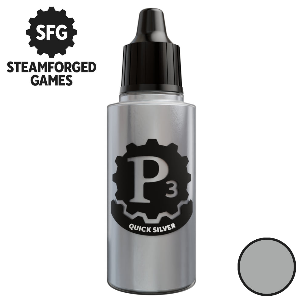 P3 Paints: Metallics - Quick Silver - 18ml