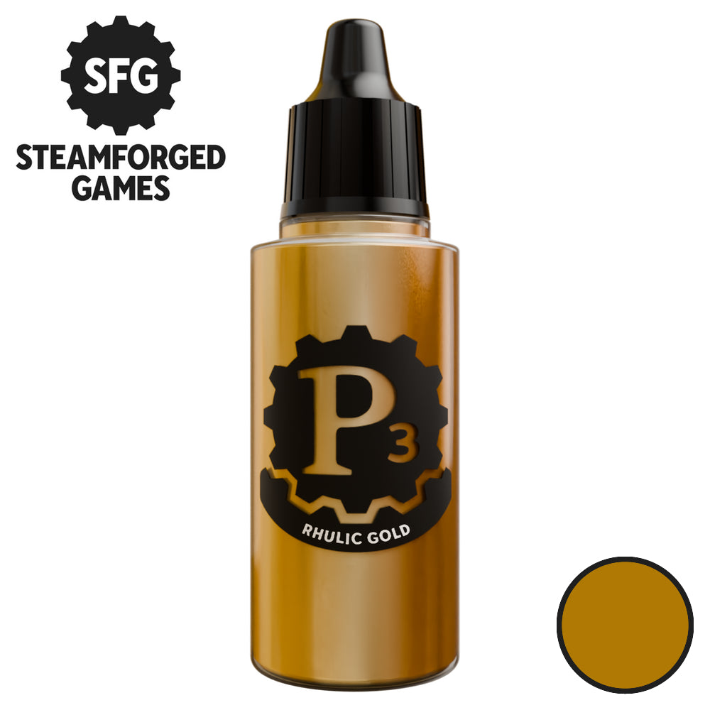 P3 Paints: Metallics - Rhulic Gold - 18ml