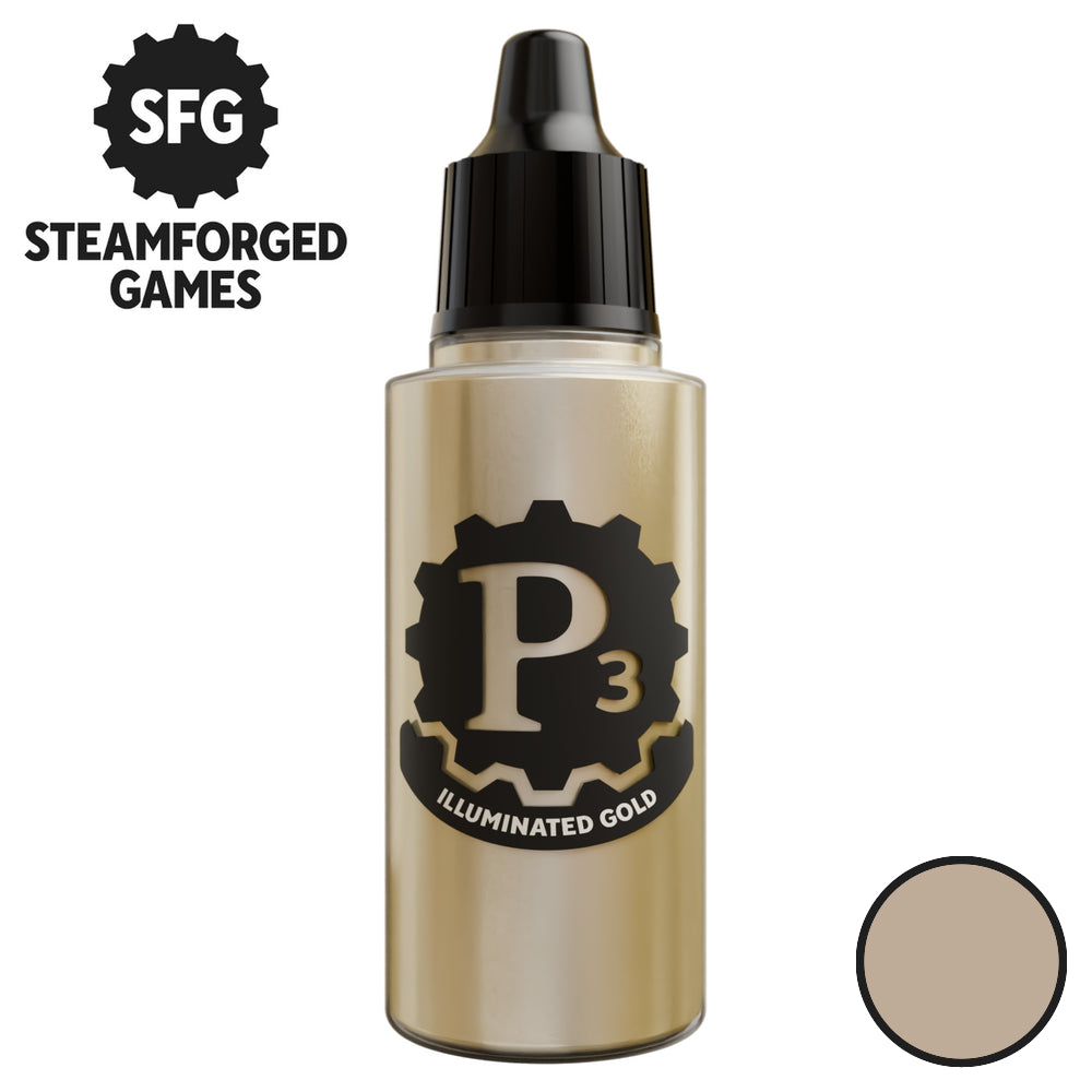 P3 Paints: Metallics - Illuminated Gold - 18ml
