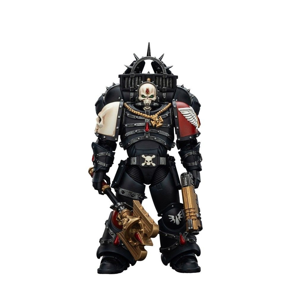 Warhammer Collectibles: 1/18 Scale Blood Angels Lemartes With Jump Pack;Blood Crozius