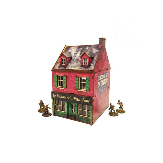 Micro Art Studio - WW2 Normandy Cafe PREPAINTED [28mm/1:56]
