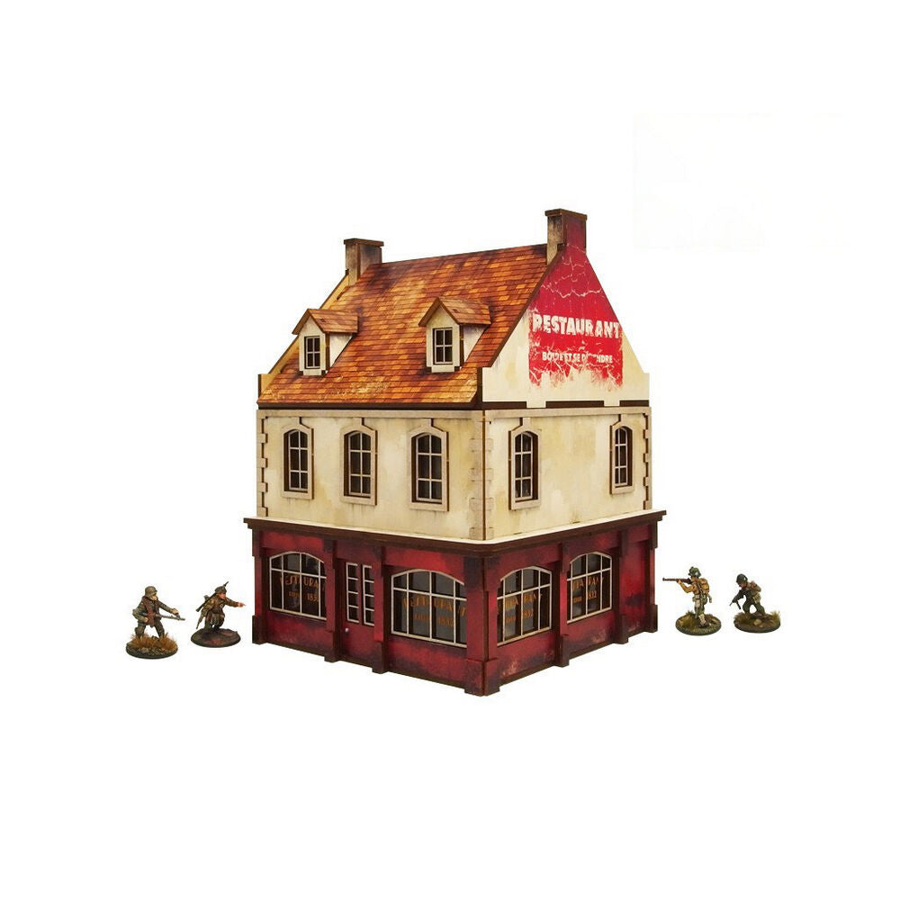 Micro Art Studio - WW2 Normandy Restaurant PREPAINTED [28mm/1:56]