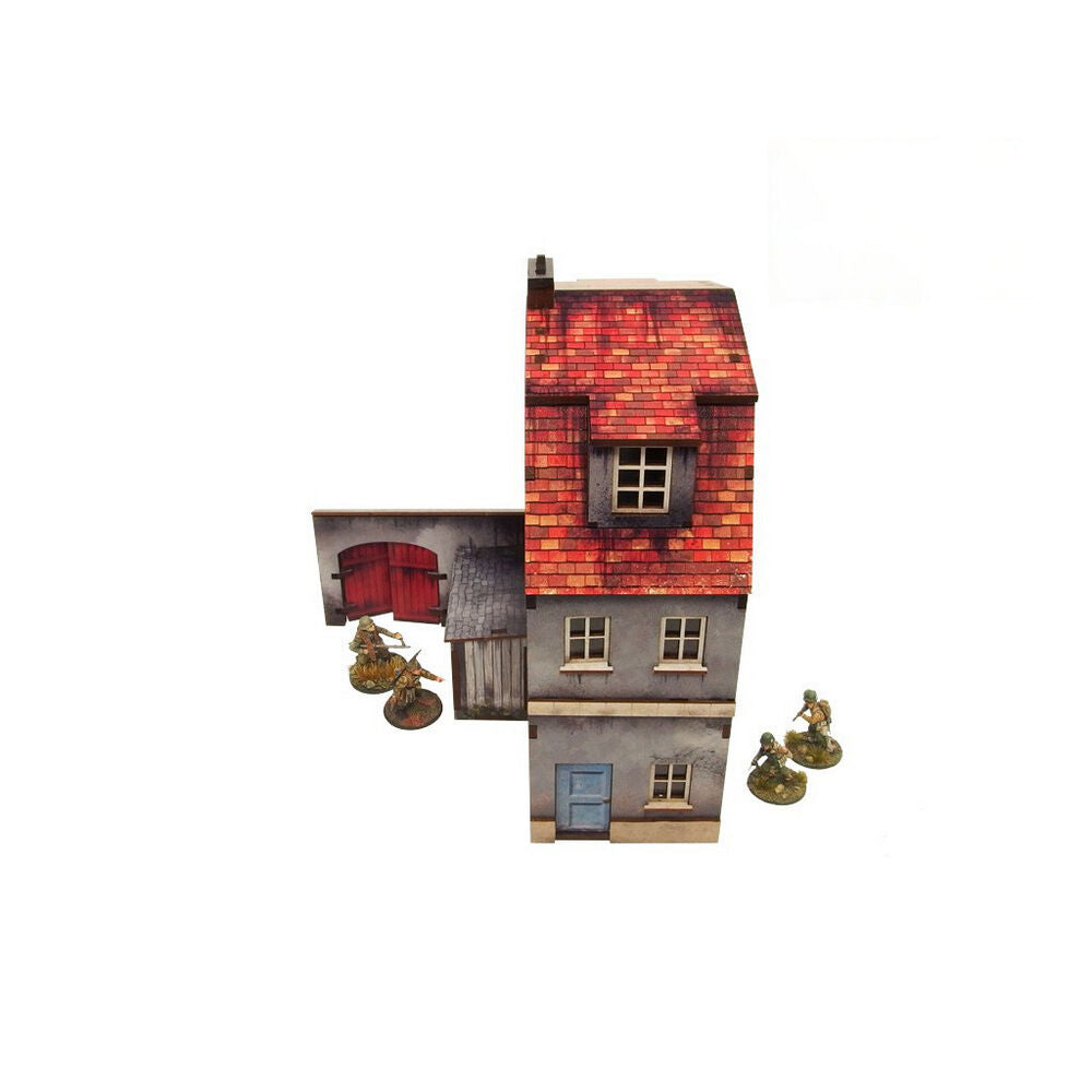 Micro Art Studio - WW2 Normandy Townhouse 1 PREPAINTED [28mm/1:56]