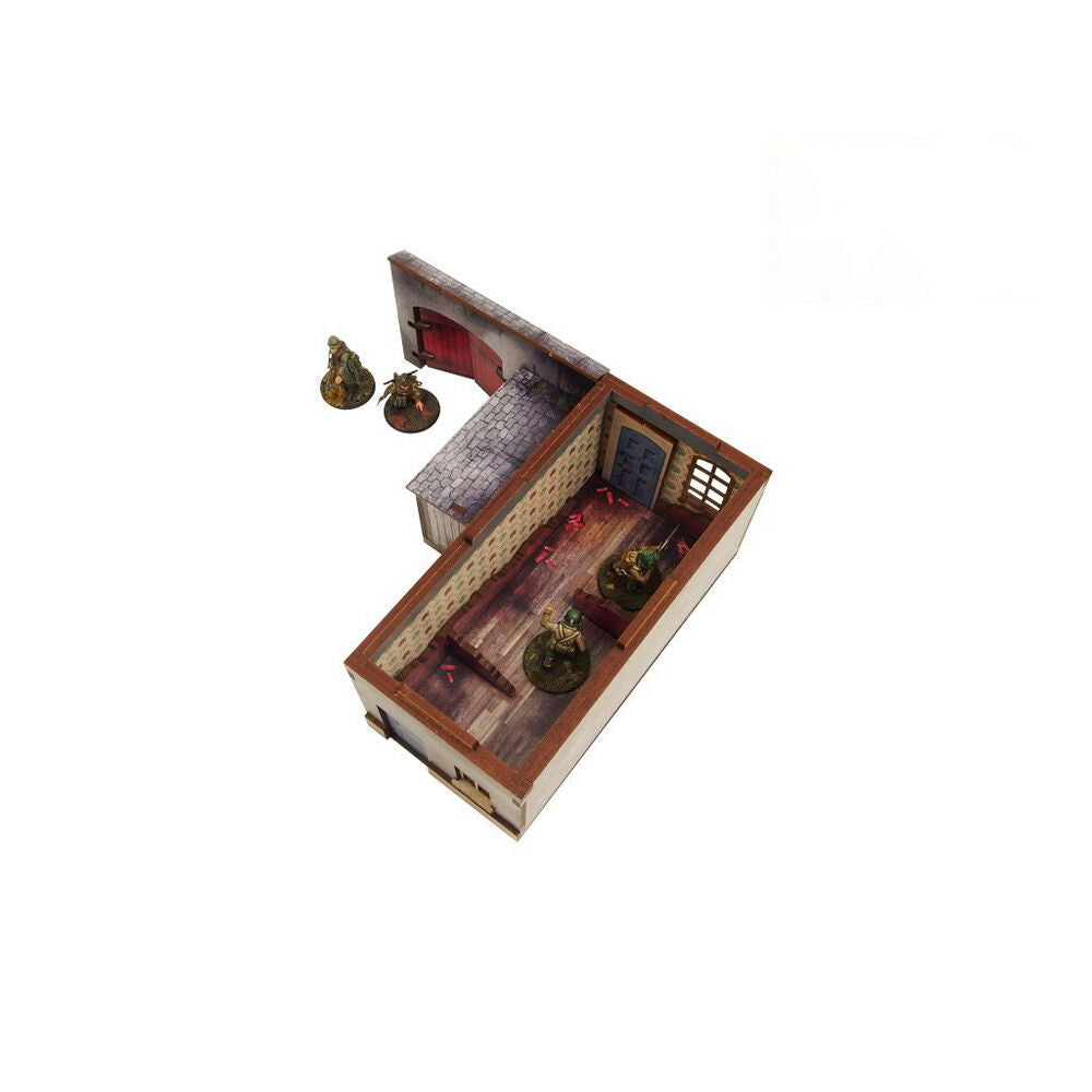 Micro Art Studio - WW2 Normandy Townhouse 1 PREPAINTED [28mm/1:56]