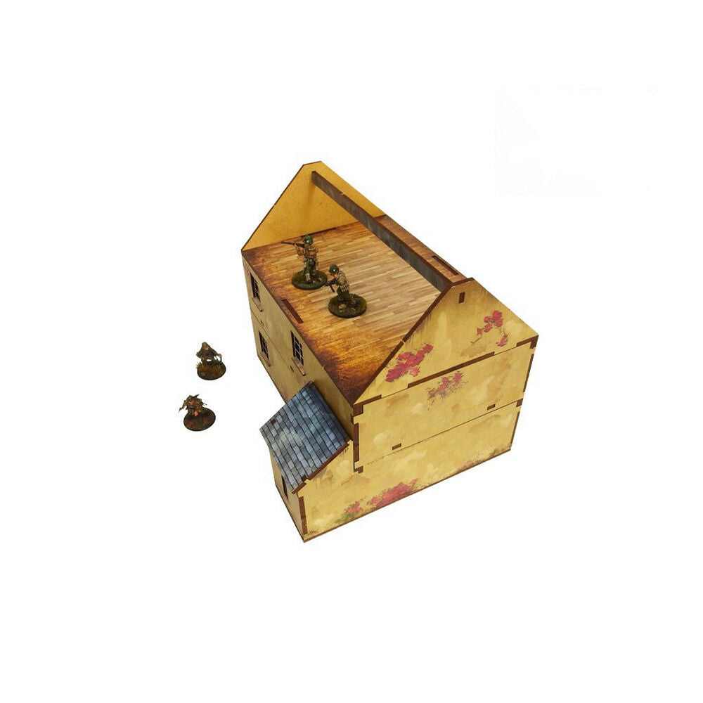 Micro Art Studio - WW2 Normandy Townhouse 2 PREPAINTED [28mm/1:56]