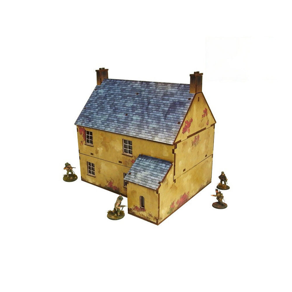 Micro Art Studio - WW2 Normandy Townhouse 2 PREPAINTED [28mm/1:56]