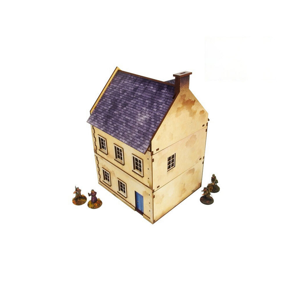 Micro Art Studio - WW2 Normandy Townhouse 3 PREPAINTED [28mm/1:56]