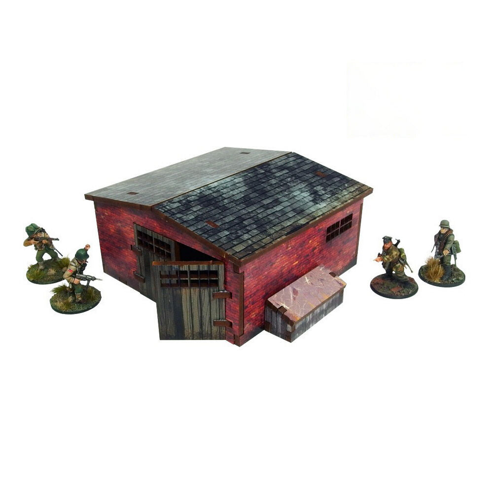 Micro Art Studio - WW2 Normandy Large Brick Shed PREPAINTED [28mm/1:56]