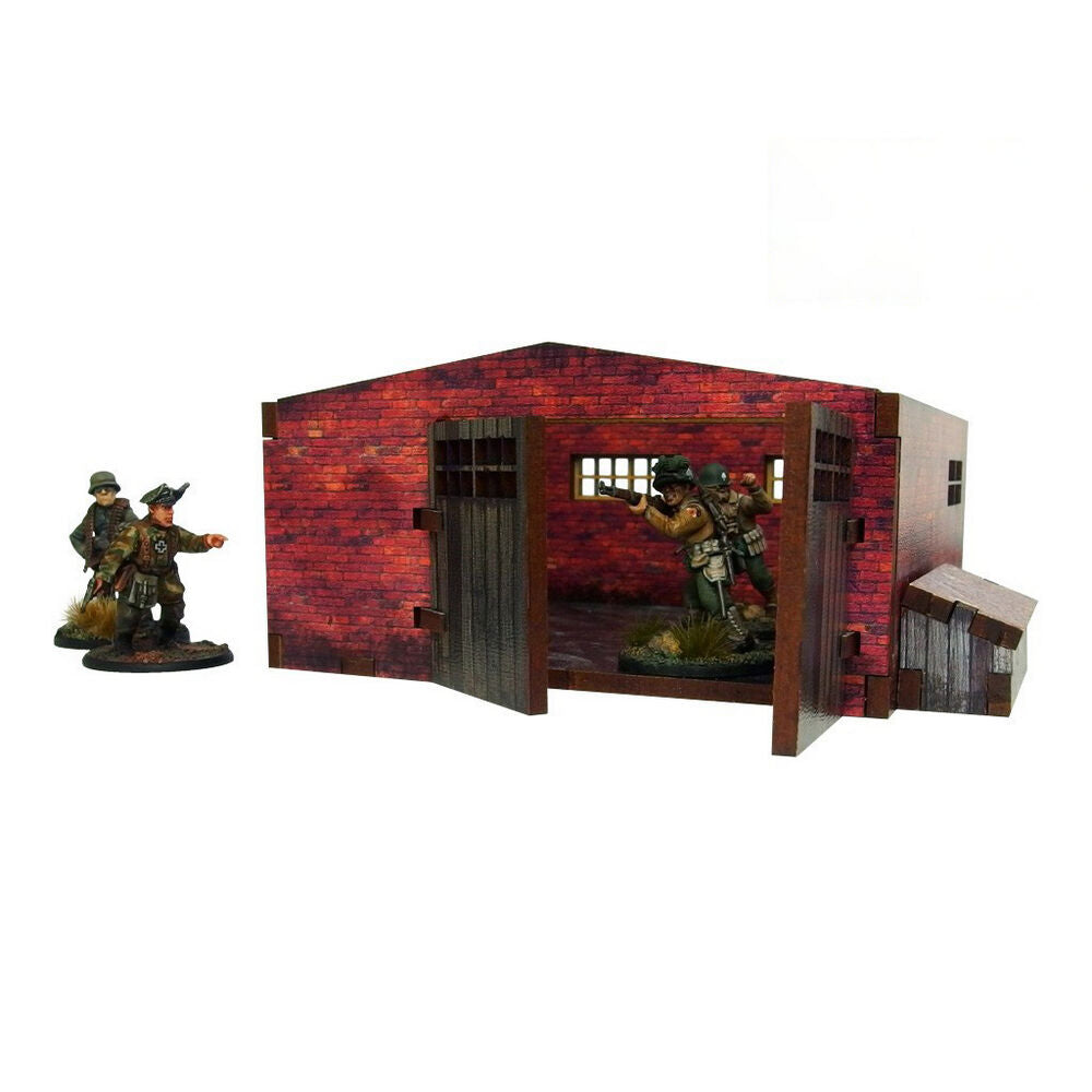 Micro Art Studio - WW2 Normandy Large Brick Shed PREPAINTED [28mm/1:56]