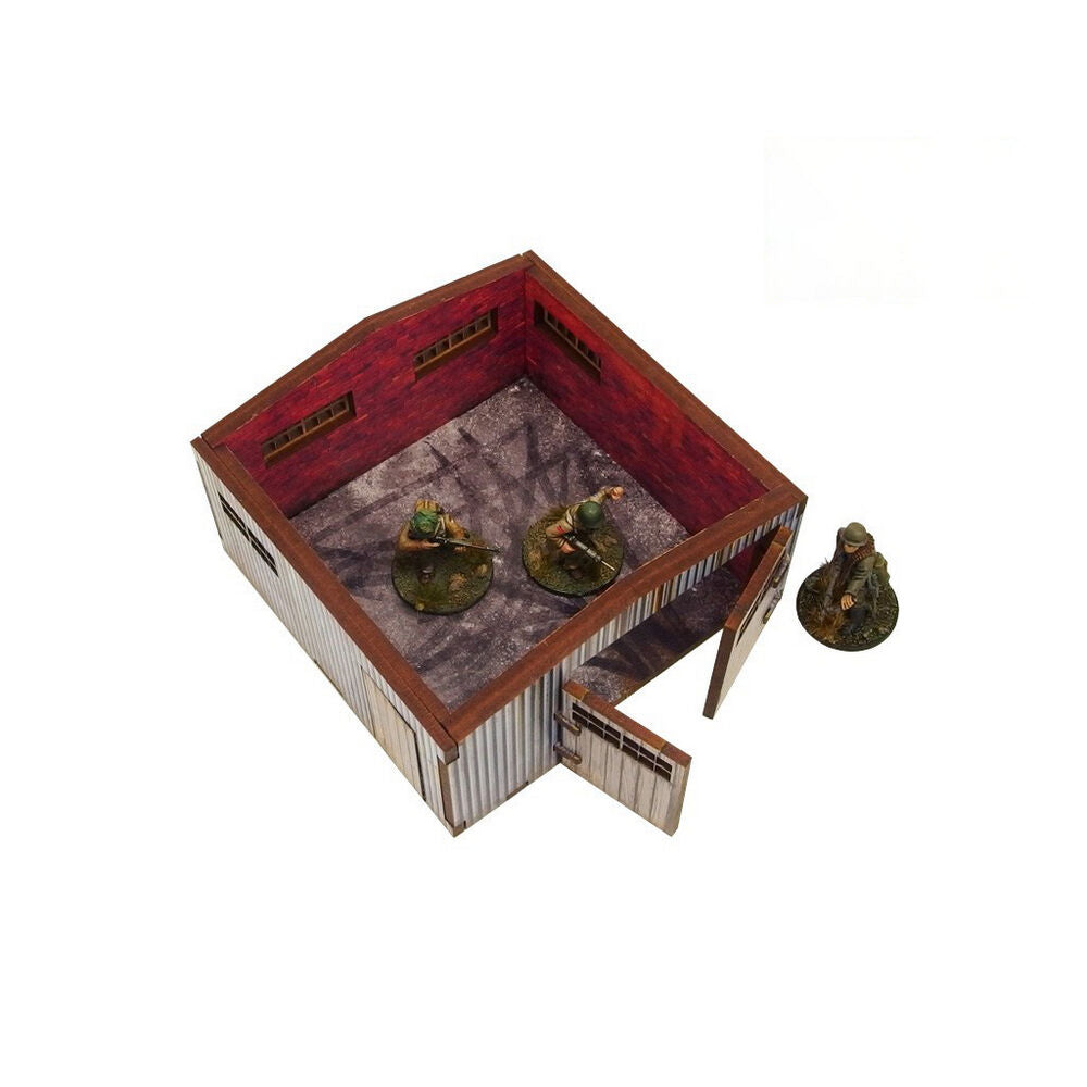 Micro Art Studio - WW2 Normandy Large Tin Shed PREPAINTED [28mm/1:56]