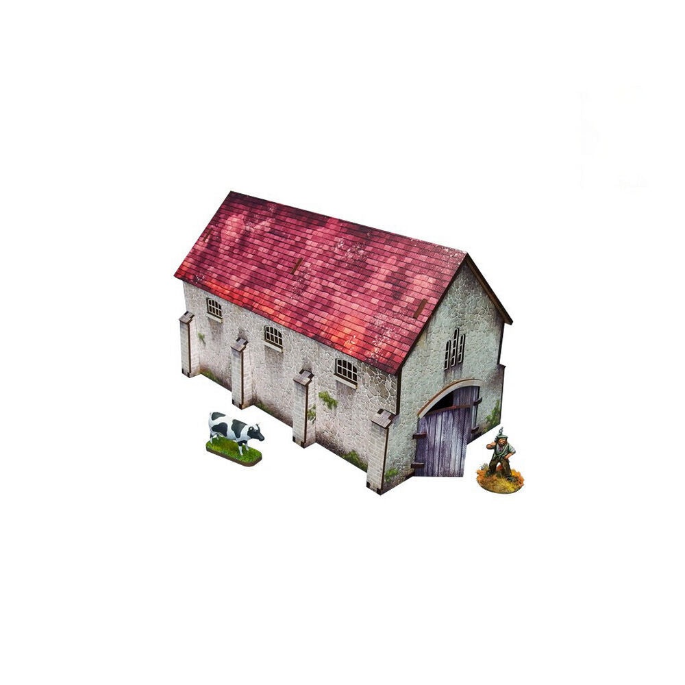 Micro Art Studio - WW2 Normandy Cowshed PREPAINTED [28mm/1:56]