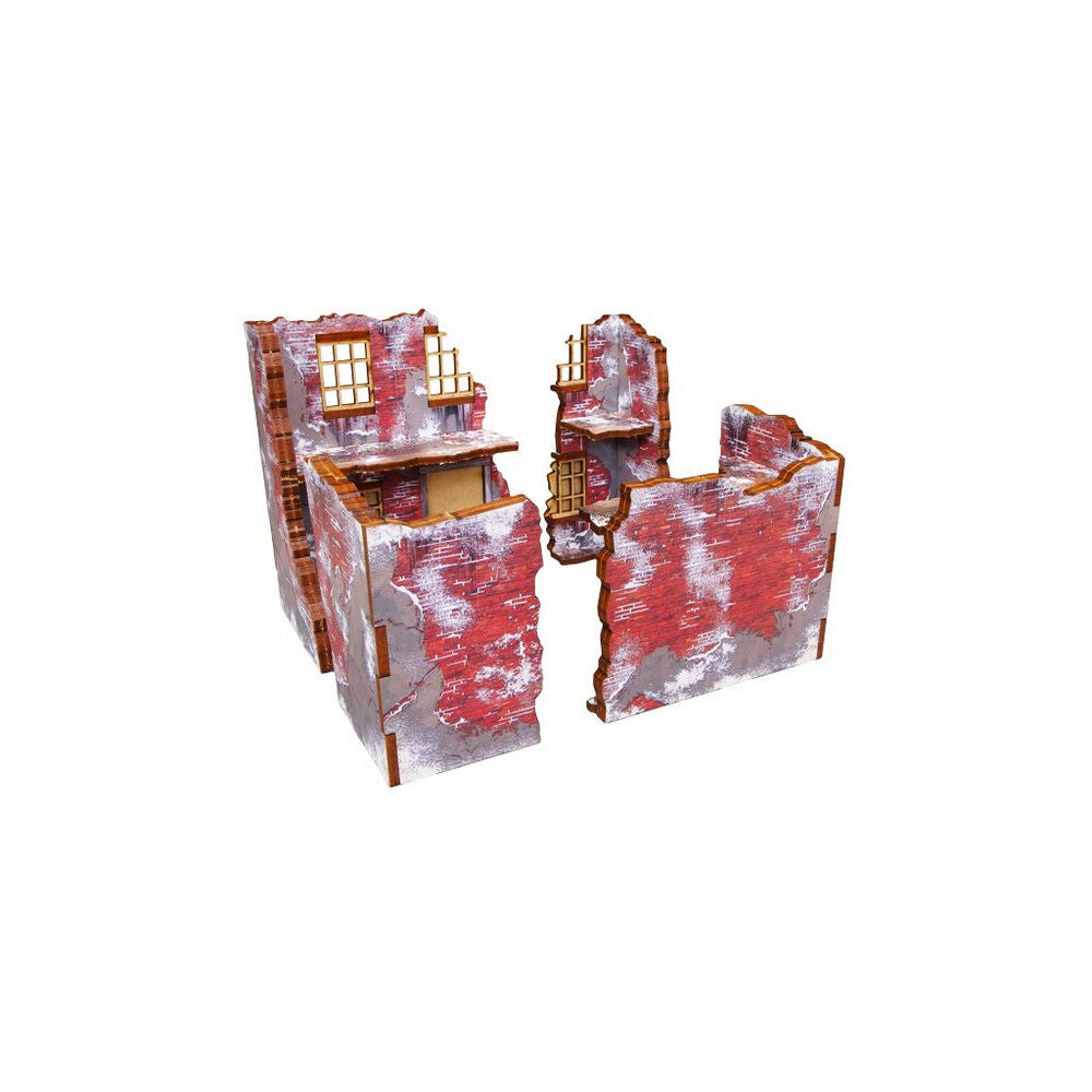 Micro Art Studio - WW2 Normandy Achtung Panzer Winter Ruins 2 PREPAINTED [28mm/1:56]