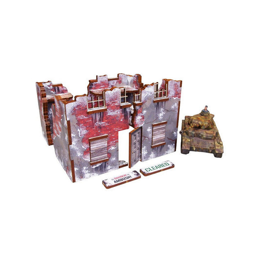 Micro Art Studio - WW2 Normandy Achtung Panzer Winter Ruins 3 PREPAINTED [28mm/1:56]