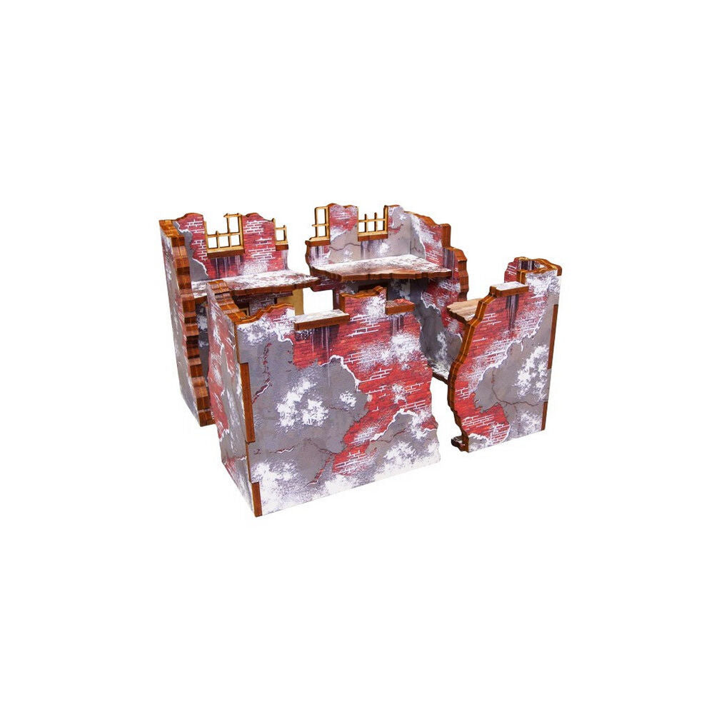 Micro Art Studio - WW2 Normandy Achtung Panzer Winter Ruins 3 PREPAINTED [28mm/1:56]