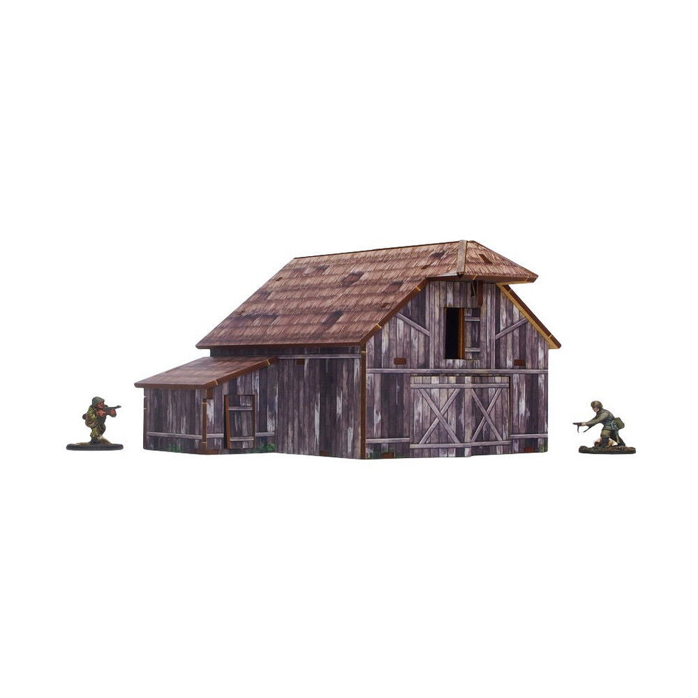 Micro Art Studio - WW2 Ostfront Village Barn (1) PREPAINTED [28mm/1:56]
