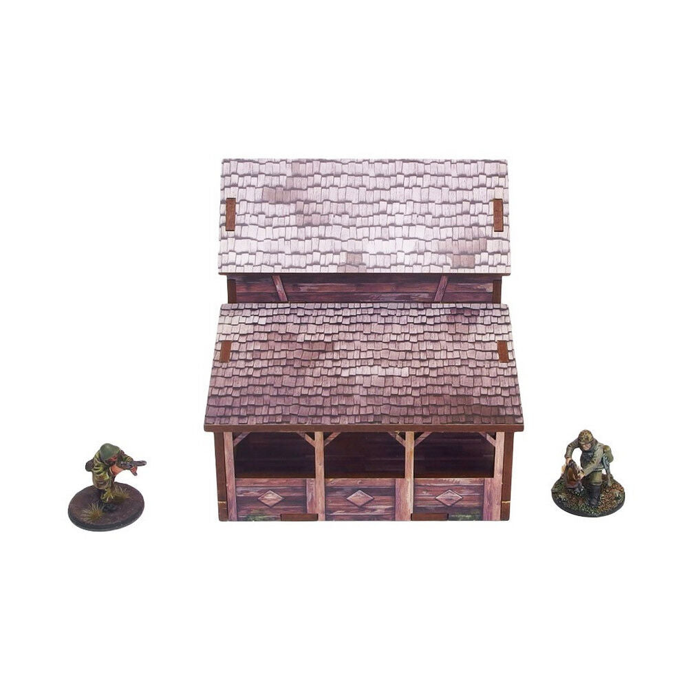 Micro Art Studio - WW2 Ostfront Village Workshop (1) PREPAINTED [28mm/1:56]