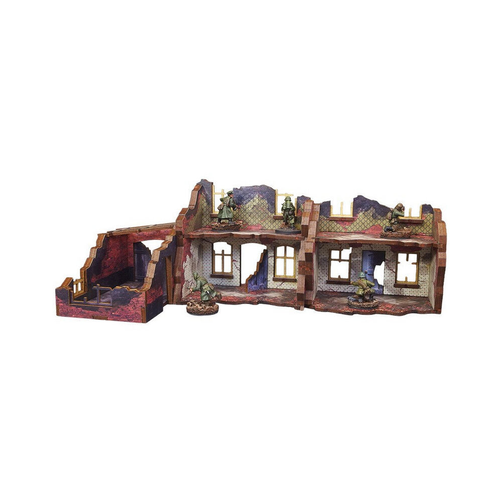 Micro Art Studio - WW2 Ostfront Stalingrad Small House (with garage) (3) PREPAINTED [28mm/1:56]