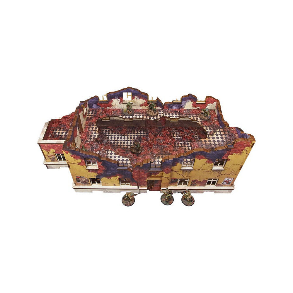 Micro Art Studio - WW2 Ostfront Stalingrad School Right (w/ 3rd floor) (1) PREPAINTED [28mm/1:56]