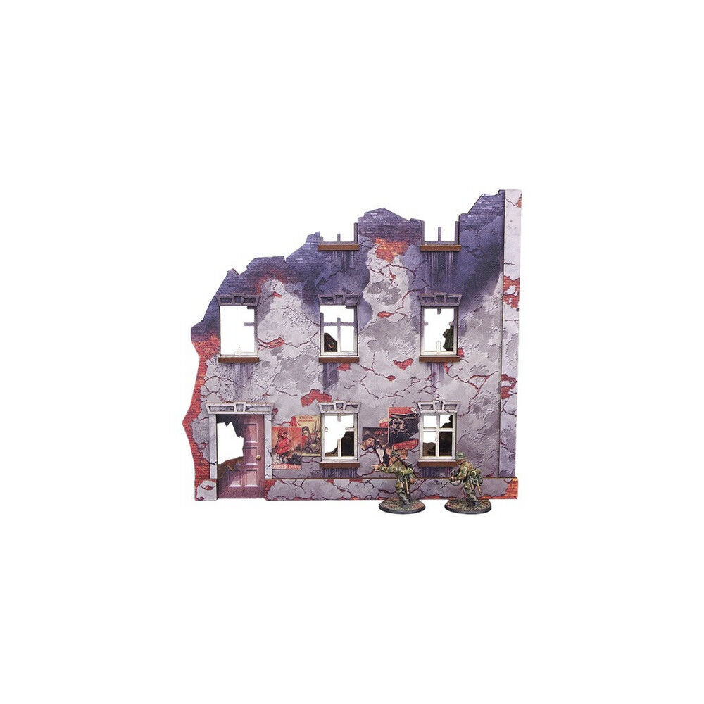 Micro Art Studio - WW2 Ostfront Stalingrad Univermag Left (w/ 3rd floor) PREPAINTED [28mm/1:56]