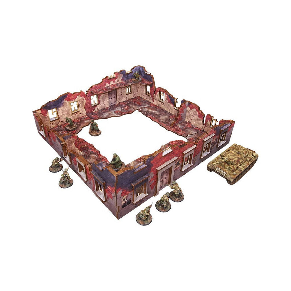 Micro Art Studio - WW2 Ostfront Stalingrad Ruined Building (3) PREPAINTED [28mm/1:56]
