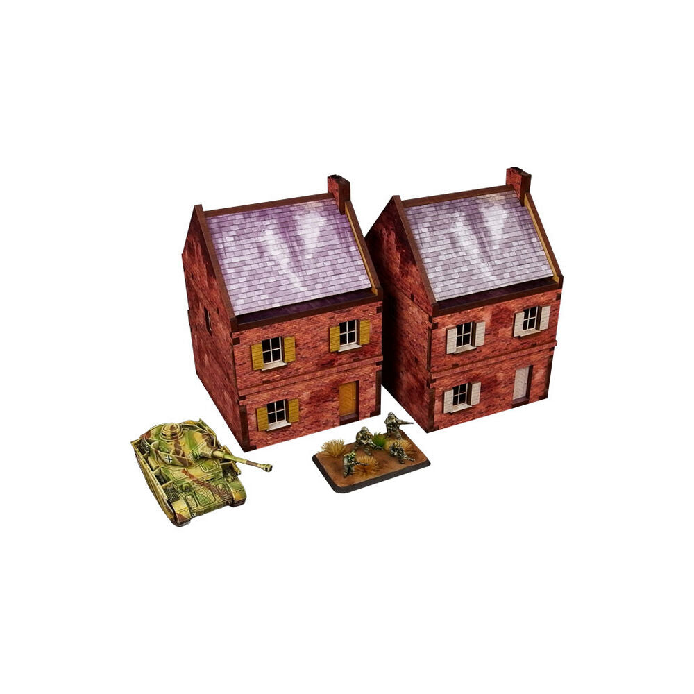 Micro Art Studio - WW2 Normandy Cafe PREPAINTED [15mm/1:100]