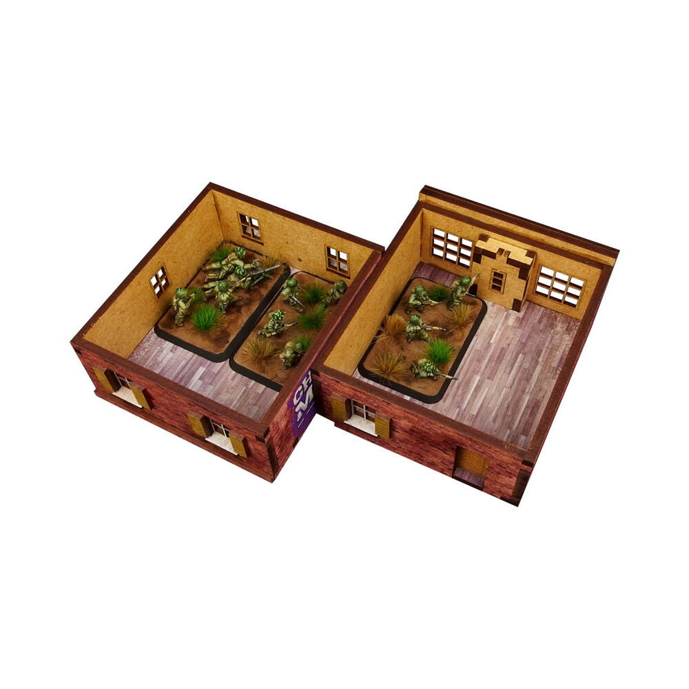Micro Art Studio - WW2 Normandy Cafe PREPAINTED [15mm/1:100]