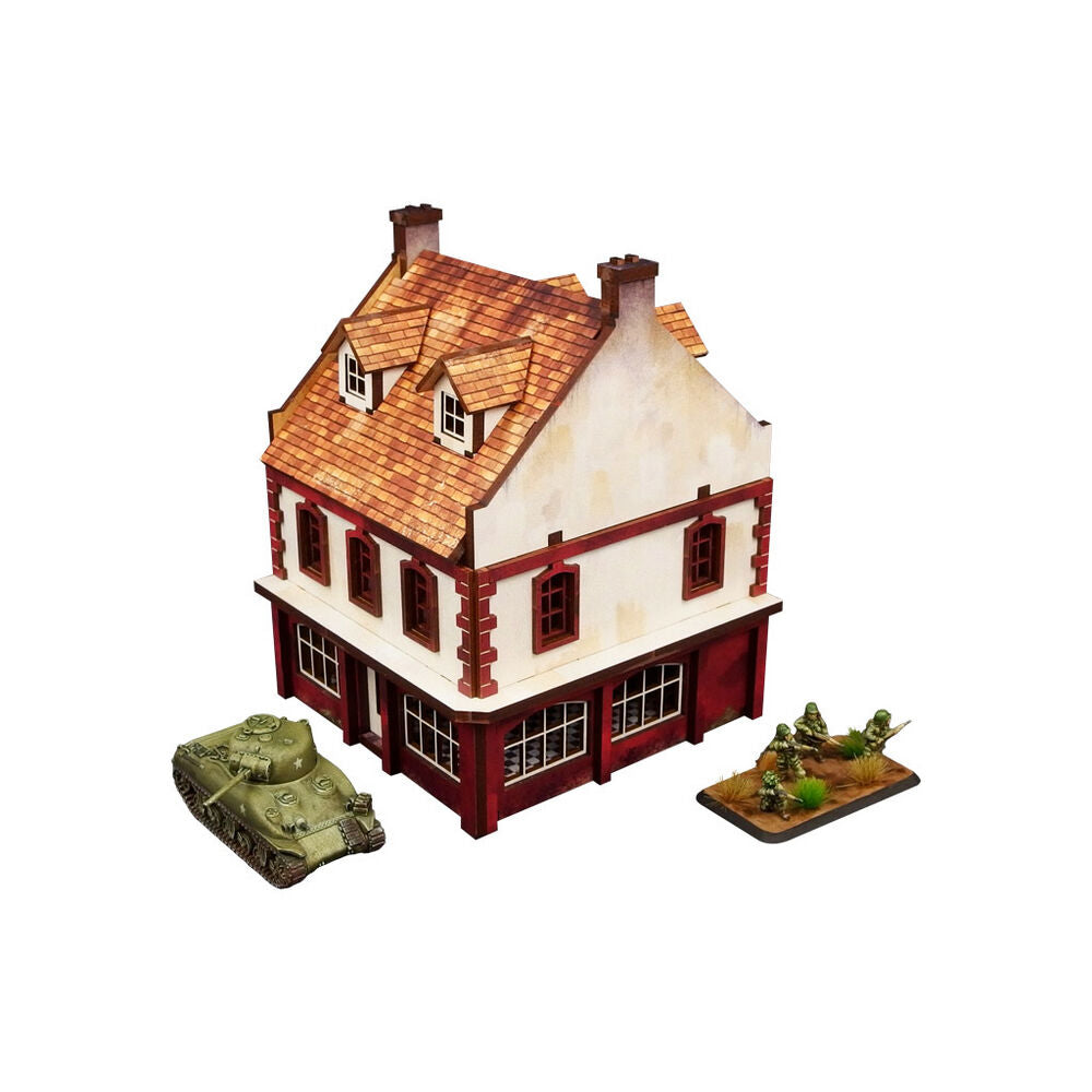 Micro Art Studio - WW2 Normandy Restaurant PREPAINTED [15mm/1:100]