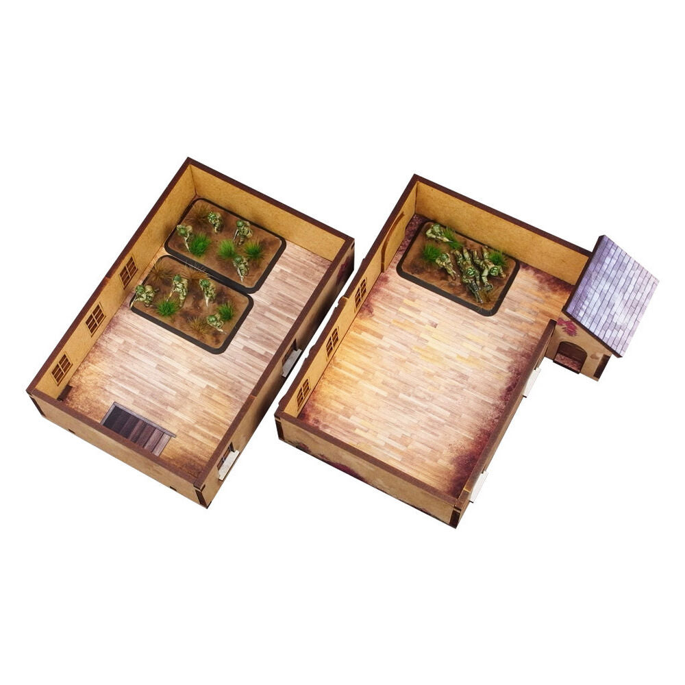 Micro Art Studio - WW2 Normandy Townhouse 2 PREPAINTED [15mm/1:100]