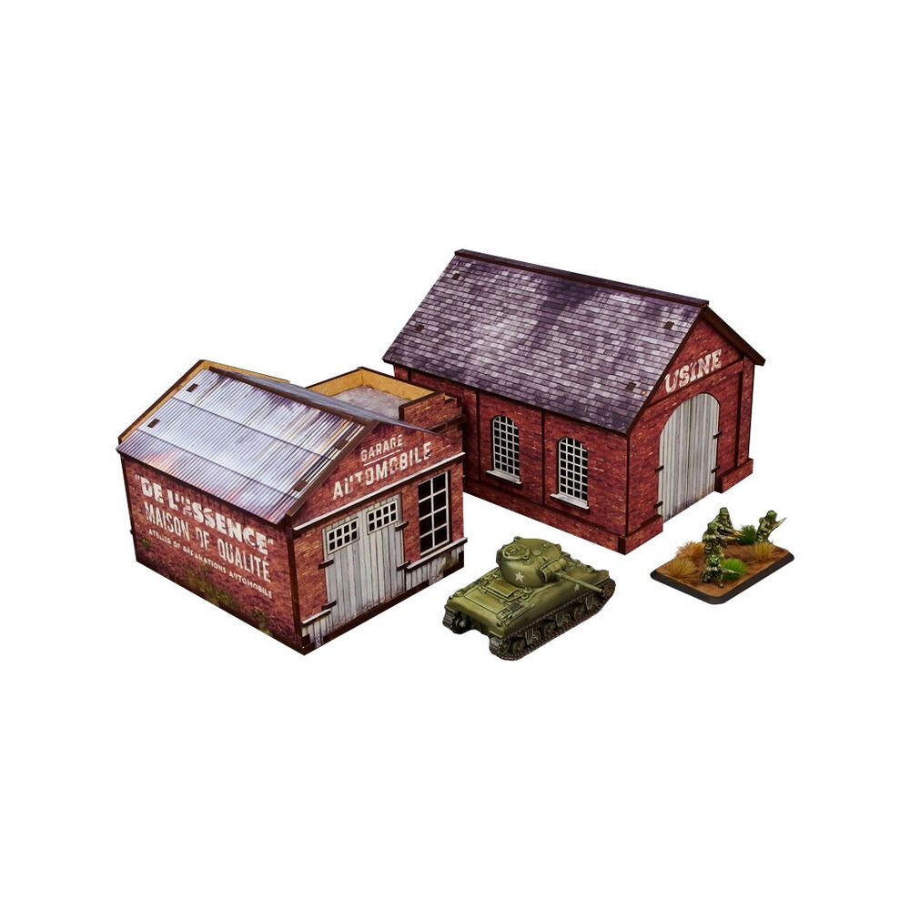 Micro Art Studio - WW2 Normandy Garage & Factory [15mm/1:100]