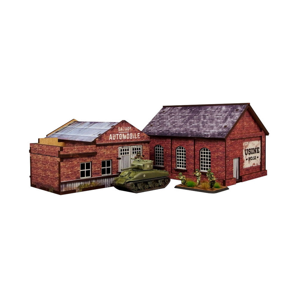 Micro Art Studio - WW2 Normandy Garage & Factory [15mm/1:100]