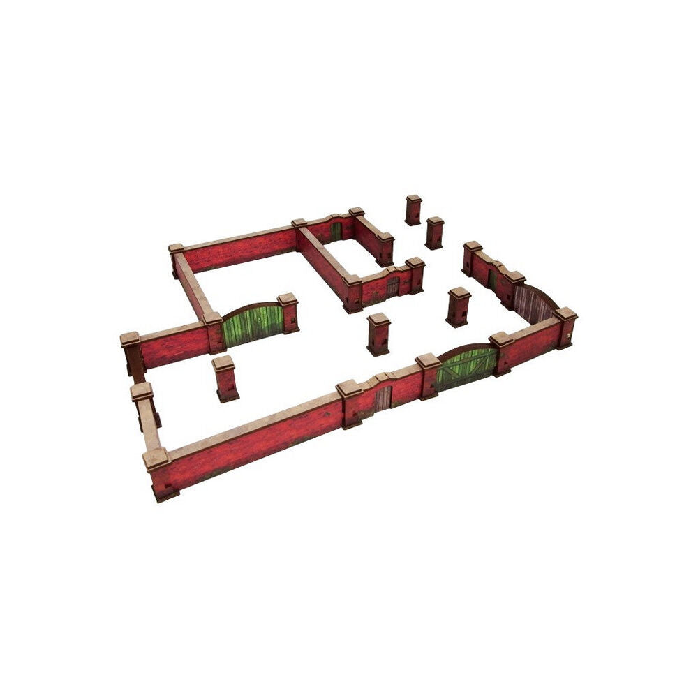 Micro Art Studio - WW2 Normandy Brick Wall PREPAINTED [15mm/1:100]