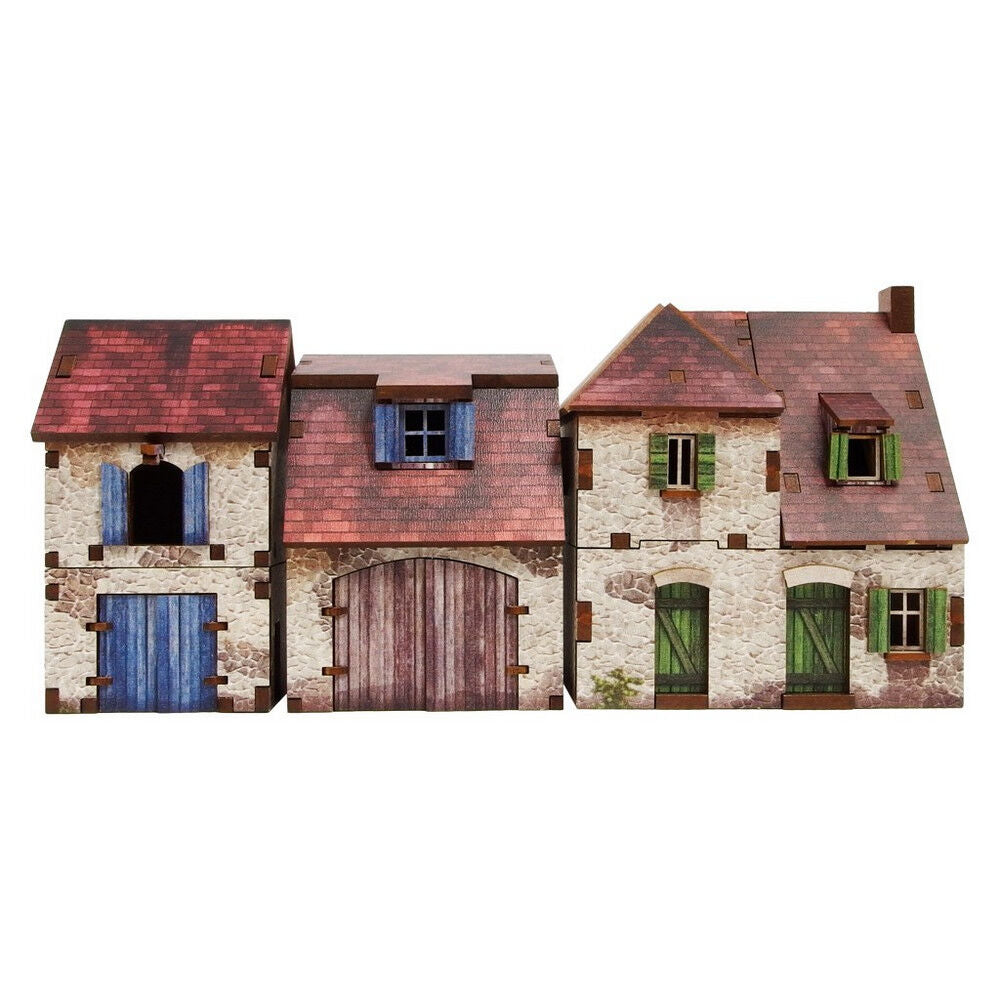 Micro Art Studio - WW2 Normandy Farmhouse w. Outbuildings PREPAINTED [15mm/1:100]