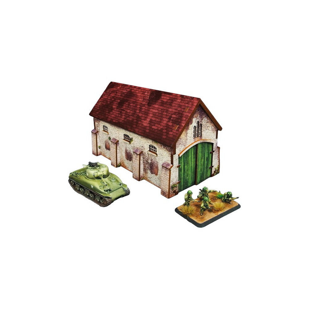 Micro Art Studio - WW2 Normandy Cowshed PREPAINTED [15mm/1:100]