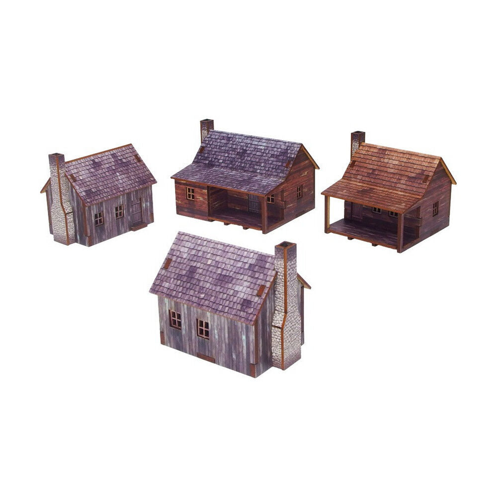 Micro Art Studio - New World Houses PREPAINTED Epic Battles Scale [15mm/1:100]