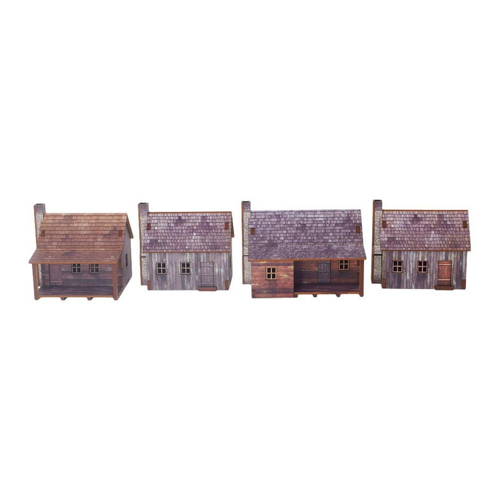 Micro Art Studio - New World Houses PREPAINTED Epic Battles Scale [15mm/1:100]