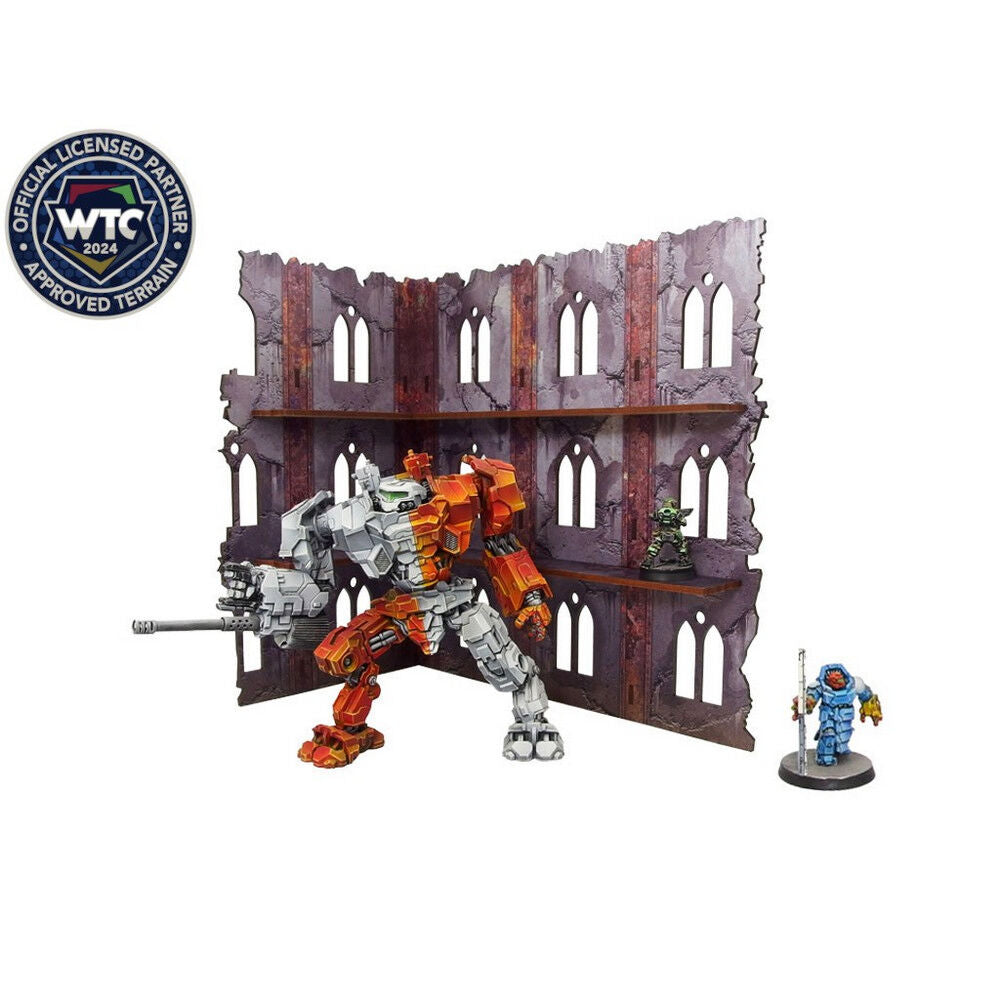 Micro Art Studio - Imperial Walls High (1) PREPAINTED [28mm/1:56]