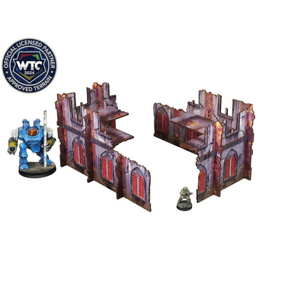 Micro Art Studio - Imperial Walls Low (2) PREPAINTED [28mm/1:56]