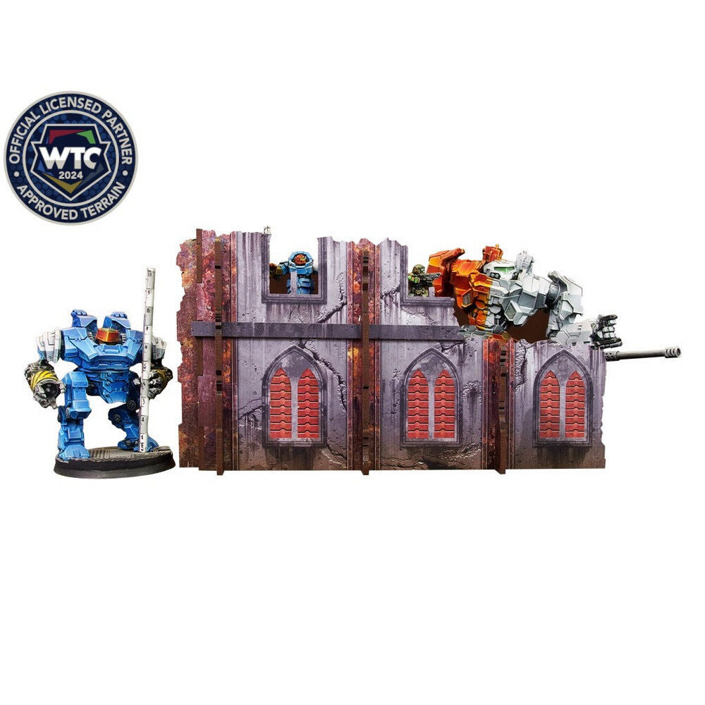 Micro Art Studio - Imperial Walls Low (2) PREPAINTED [28mm/1:56]