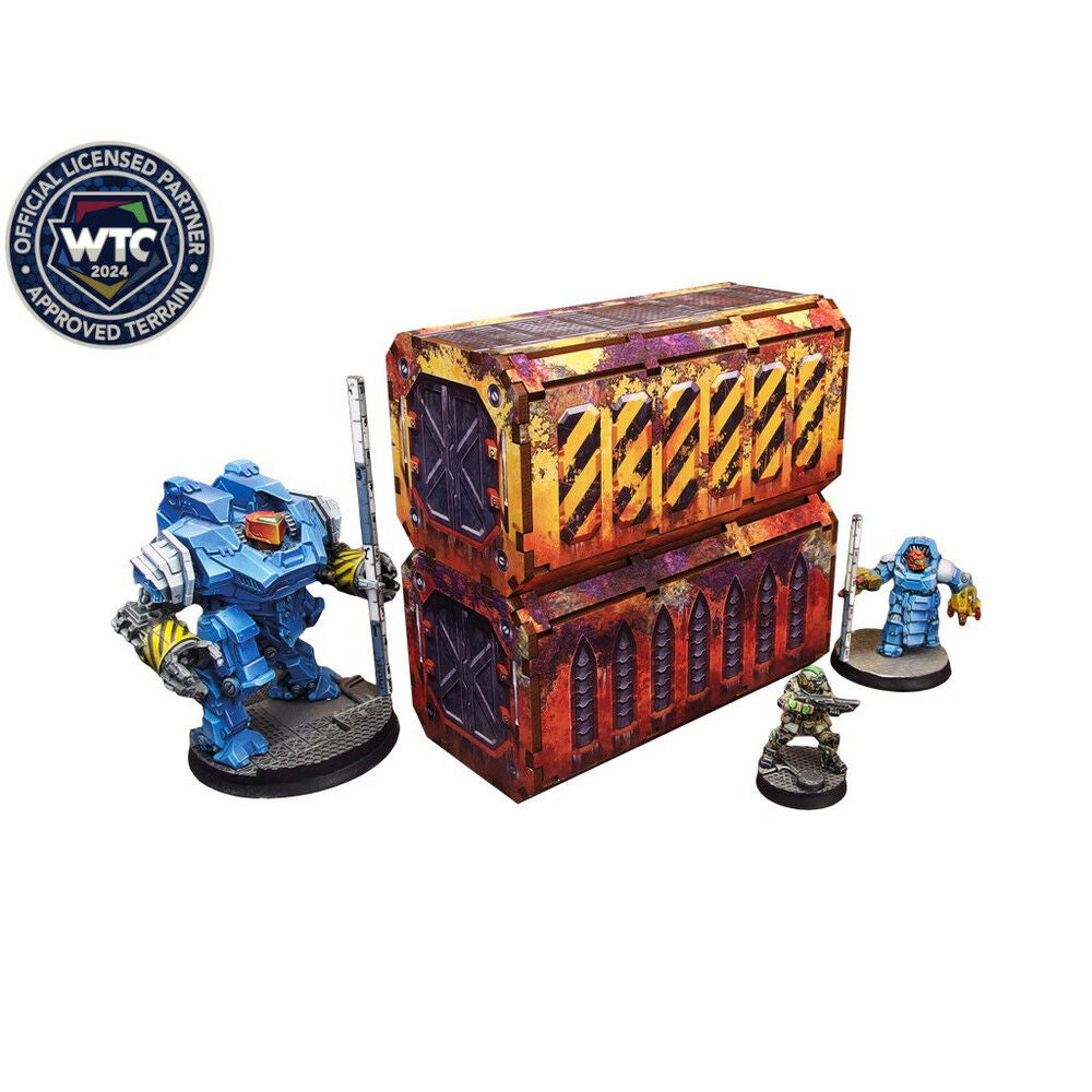 Micro Art Studio - Imperial WTC Containers 1 (2) PREPAINTED [28mm/1:56]