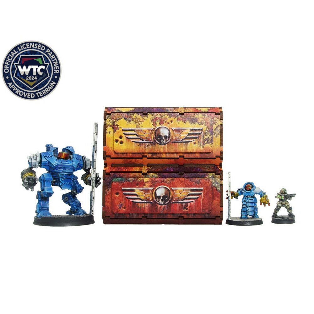 Micro Art Studio - Imperial WTC Containers 1 (2) PREPAINTED [28mm/1:56]