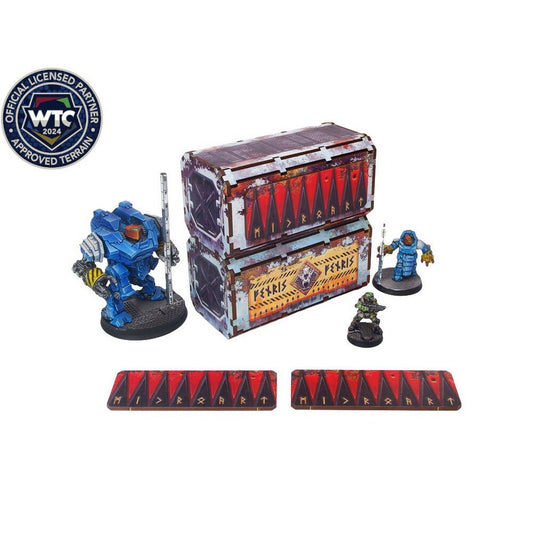 Micro Art Studio - Imperial WTC Containers Fenris (2) PREPAINTED [28mm/1:56]