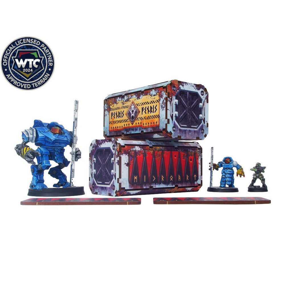 Micro Art Studio - Imperial WTC Containers Fenris (2) PREPAINTED [28mm/1:56]