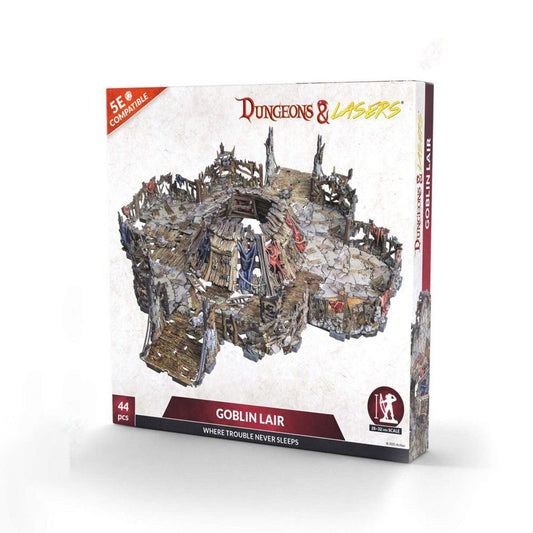 Dungeons & Lasers: Half-Height Walls - Goblin Lair: Unpainted