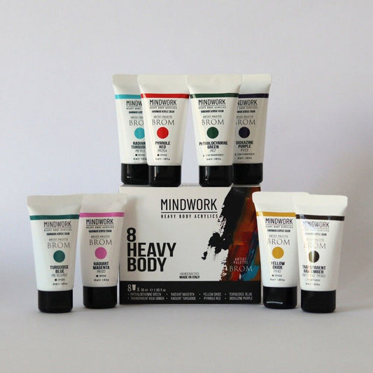 Mindwork: Heavy Body Acrylics - Brom Signature Palette (8 colors)
