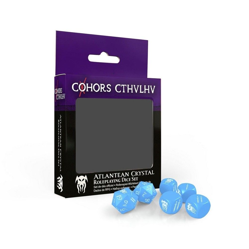 Cohors Cthulhu RPG Atlantean Crystal Dice Pack