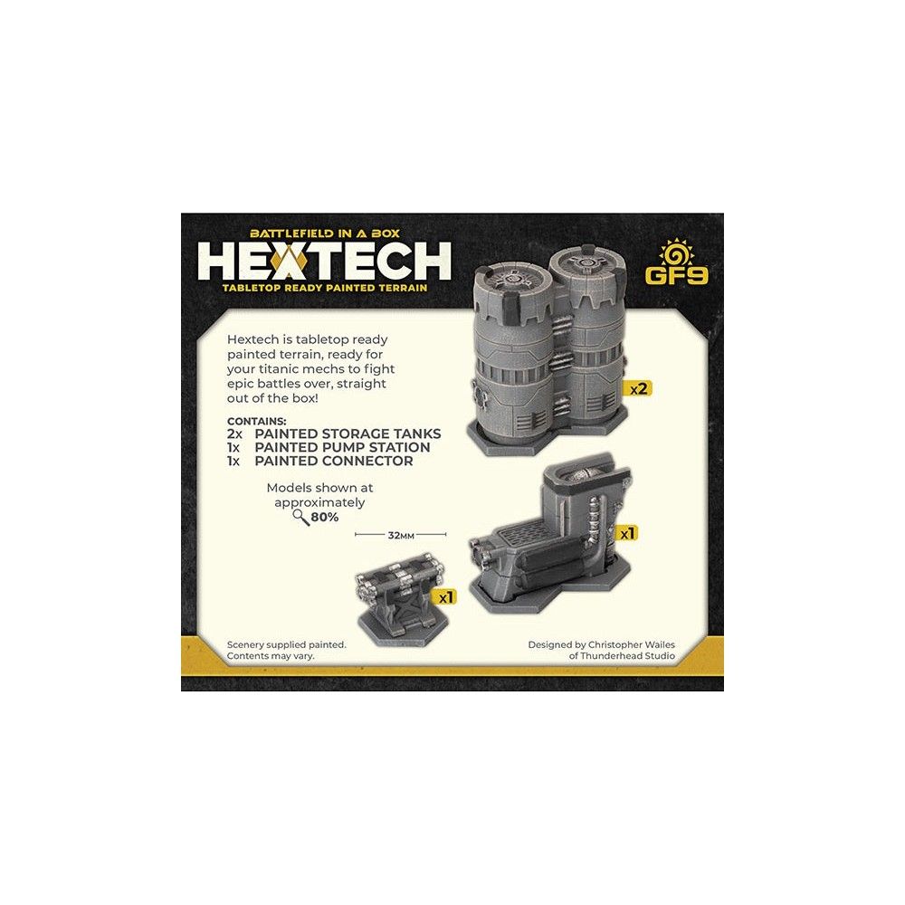 Hextech Terrain: Industrial Fluidworks – Small Storage Tanks